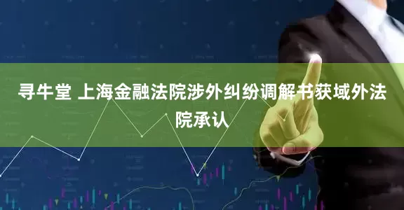 寻牛堂 上海金融法院涉外纠纷调解书获域外法院承认